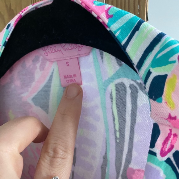 Lilly Pulitzer stretch jersey wrap dress, size 8 UK, new without tags - Picture 2 of 5